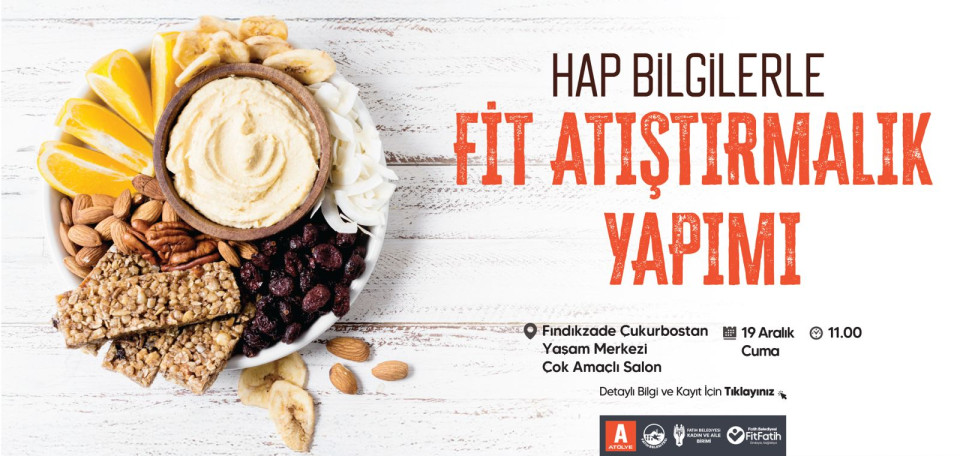 Hap Bilgilerle Fit Atıştırmalık Yapımı Hap Bilgilerle Fit Atıştırmalık Yapımı