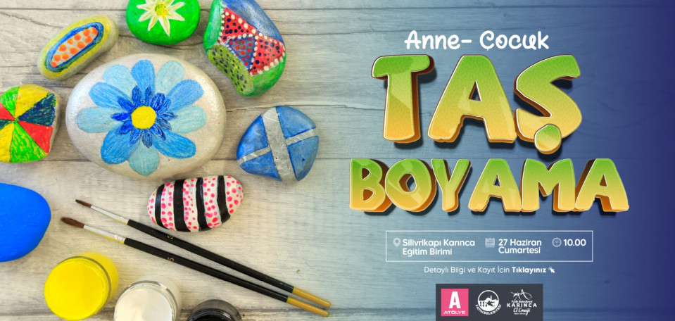 Anne-Çocuk Taş Boyama Anne-Çocuk Taş Boyama