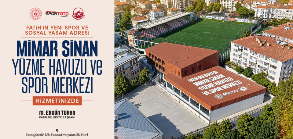 Mimar Sinan Yüzme Havuzu ve Spor Merkezi Hizmetinizde Mimar Sinan Yüzme Havuzu ve Spor Merkezi Hizmetinizde