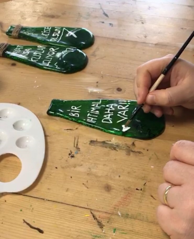 Atıklar 1. Sınıf Atık Merkezi'nde Sanata Dönüşüyor