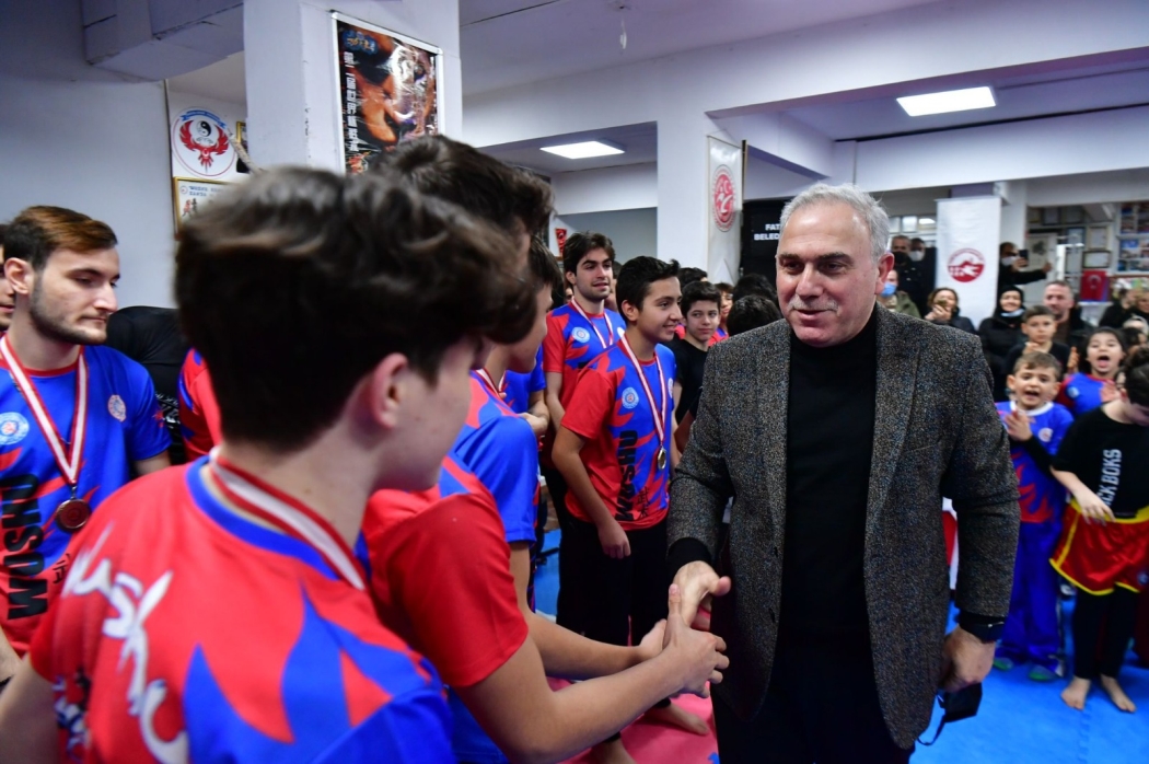 Başkan Turan Aksu Spor Kulübü Sporcularının Sevincine Ortak Oldu