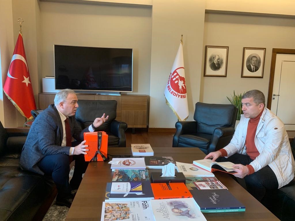 Gazeteci İsmail Küçükkaya Başkan Turan'ın Misafiri Oldu