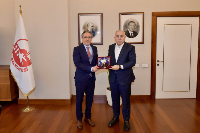 Fatih İlçe Milli Eğitim Müdürü Olarak Atanan Fatih Çepni Başkan Turan'ı Ziyaret Etti