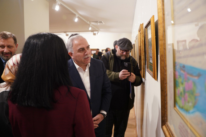 Kadırga Sanat Galerileri'ndeki “İstanbul Tasvirleri” Sergisi Başkan Turan'ın Katılımıyla Açıldı