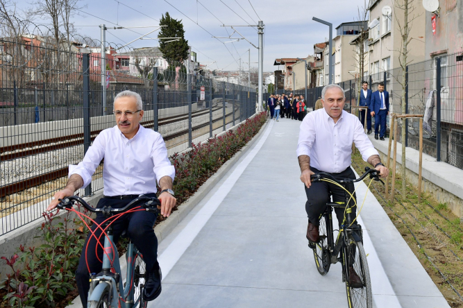 Başkan Turan, Bakan Abdulkadir Uraloğlu ile Sayın Cumhurbaşkanımızın Teşrifleriyle Açılacak Sirkeci-Kazlıçeşme Tren Hattı Alanındaydı