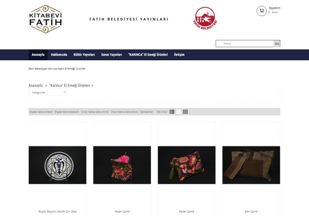 “KARINCA El Emeği” Ürünlerimiz Kitabevi Fatih Web Sitesi Aracılığıyla Sizlerle!