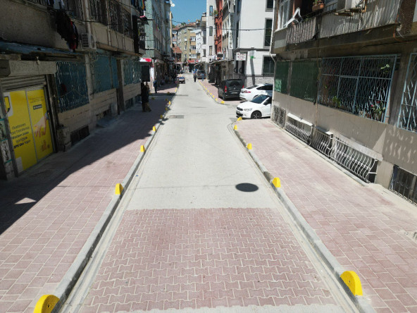 Yol ve Tretuvar Projeleri Kapsamında Kenan Bey Sokak Yenilendi