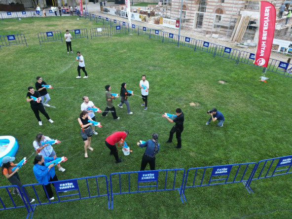 FitFatih'in Su Savaşları Yedikule Hisarı'nda Renkli Görüntülere Sahne Oldu