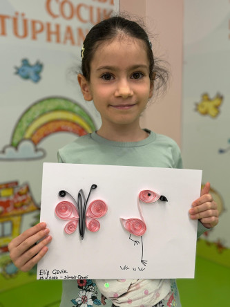 Sümbül Efendi Çocuk Kütüphanesi'nden Eğlence Dolu Quilling Sanatı