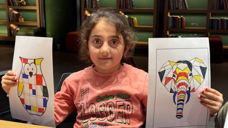 Neslişah Sultan Fikir Atölyesi'nde Çocuklarımız için Mondrian'ın Renkleriyle Geometrik Sanat Yolculuğu