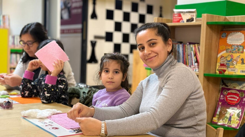 Kariye Çocuk Kütüphanesi'nde Keçeden Oyuncaklar, Annelerle Şekillenen Hayaller