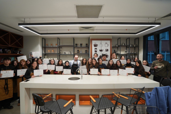 Gençlerimiz GastroSanat Barista Sınıfında Kahve Kültürünü Keşfediyor