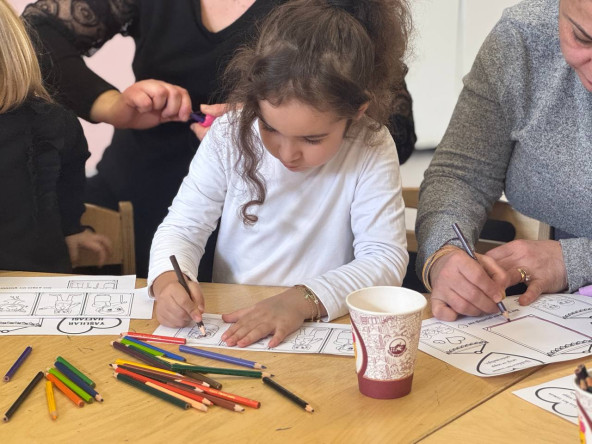 Yaşlılar Haftası'nda Sümbülefendi Çocuk Kütüphanesi'nin Sanat Etkinliklerinde Minik Kalpler Buluştu