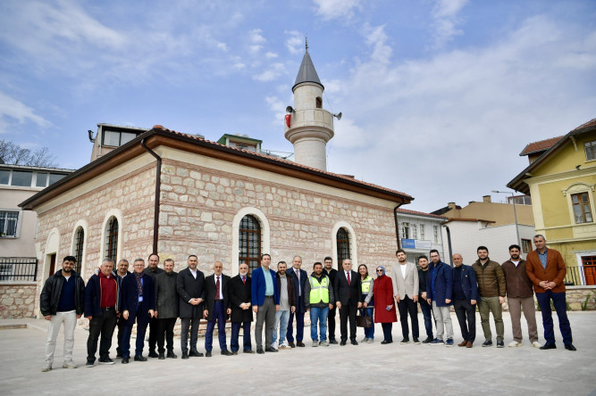 Başkan Turan, Hacı İlyas Mescidi'nde Devam Eden Restorasyon Çalışmalarını Yerinde İnceledi