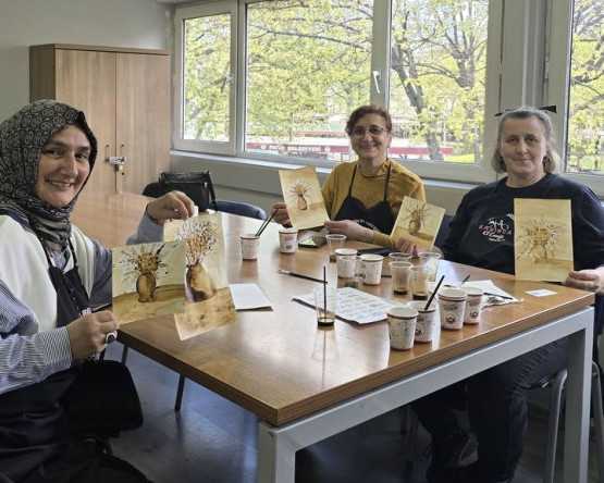 KARINCA El Emeği Eğitim Birimi'nden Kahve İzleri: Yavuzselim'de Kahve ile Resim Sanatı