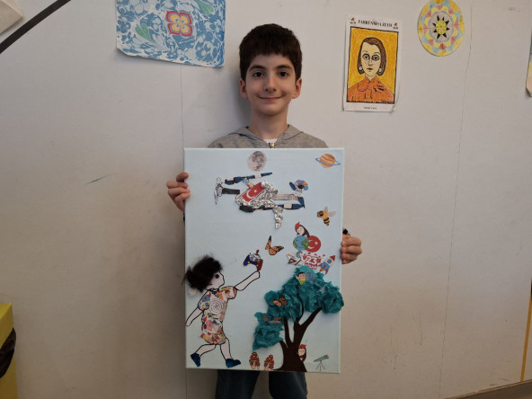 Parçaların Hikâyesi Bilim Fatih'te Bütünleşti: Öğrencilerimizin Kolaj Sergisi