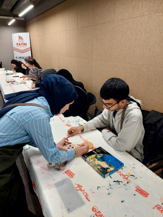 Gençlerimiz Vatan Kütüphanesi'nde Çintemaniyi Keşfetti, Desenlerle Buluştu