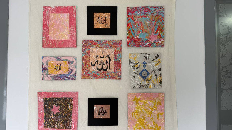 Çocuklarımızın Hayal Gücü Suyun ve Renklerin İzinde: Fatih Sanat Akademisi'nde Ebru ve Resim Öğrenci Sergisi Açıldı