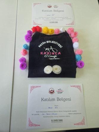 KARINCA El Emeği Eğitim Birimimizden Yavuz Selim'de El Becerilerini Gündelik Hayata Taşıyan Saç Tokaları