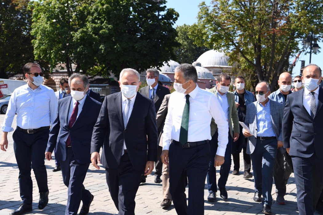 Vali Yerlikaya ile Başkan Turan Ayasofya Camii Açılışıyla İlgili Bilgilendirmede Bulundu