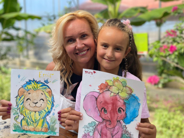 Ayvansaray Bahçe'de Çocuklarımız Suluboya Atölyesi ile Sanatı ve Doğayı Keşfetti