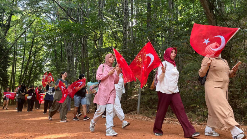 30 Ağustos Zafer Bayramı'na Özel Trekking Etkinliğinde Vatandaşlarımız Doğayla Buluştu