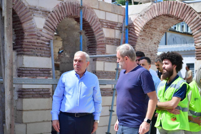 Başkan Turan, Muid Ahmed Efendi ve Yeniçeşme Medreselerinde Devam Eden İhya Çalışmalarını Yerinde İnceledi