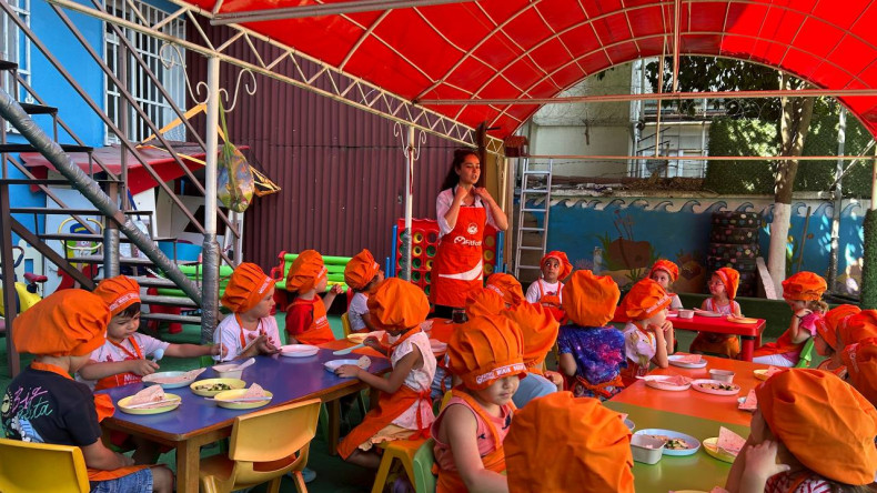 Minik Şeflerimiz, Topkapı Liderler Anaokulu'nda Sağlıklı Mutfaklarla Buluşuyor