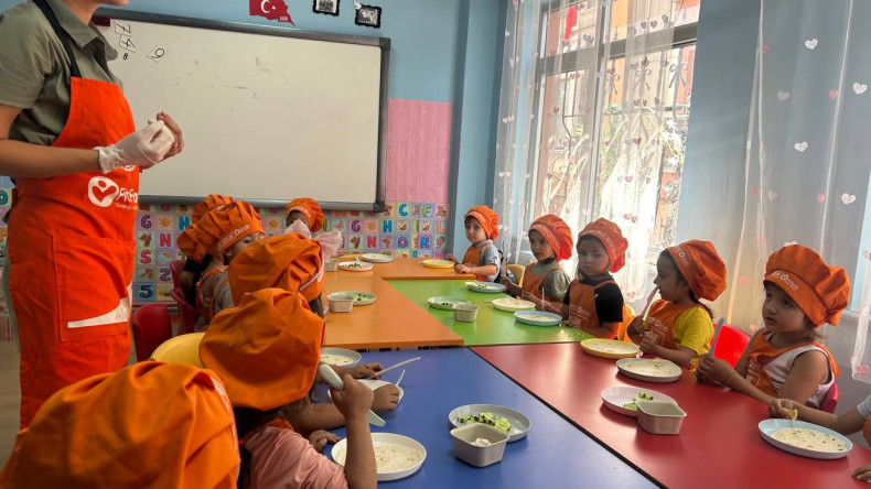 Kübra'nın Rüyası Anaokulu'nda Minik Şeflerimizle Keyifli ve Öğretici Mutfak Buluşması