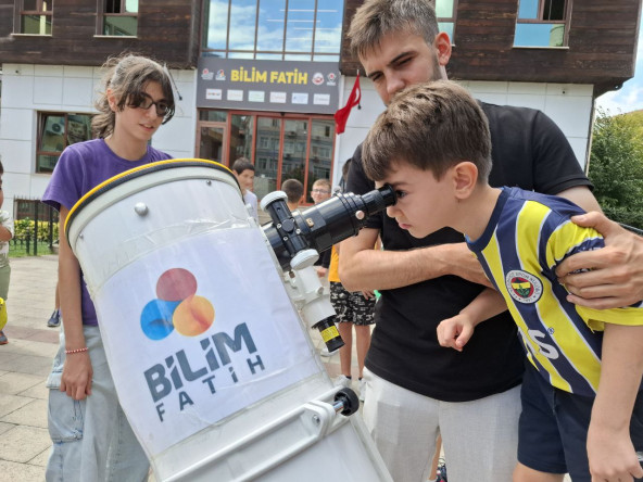 Bilim Fatih'te Öğrencilerimiz İçin Hem Keyifli Hem Öğretici Güneş Gözlemi