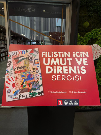 “Filistin İçin Umut ve Direniş Sergisi” Fatih Merkez Kütüphanesi'nde Ziyarete Açıldı