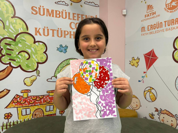 Parçalardan Birleşen Bütünlük: Sümbül Efendi Çocuk Kütüphanemizde “Parça Parça Sanat” Etkinliği