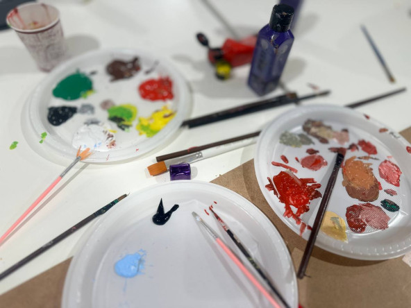 Kadırga Sanat Galerileri'nde “Tuvalde Natürmort” Atölyesi Sanatseverleri Ağırladı