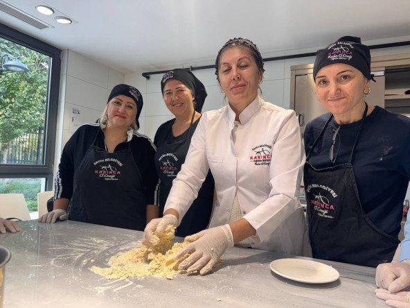 KARINCA El Emeği Eğitim Birimi'nden Pastacılık Eğitimleri: Silivrikapı'da Meyveli Tart Ustaları Yetişiyor