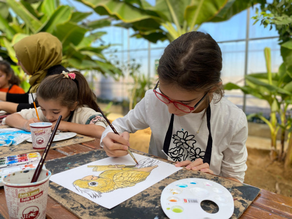 Ayvansaray Bahçe'de Çocuklarımız Suluboya Atölyesi ile Sanatı ve Doğayı Keşfetti