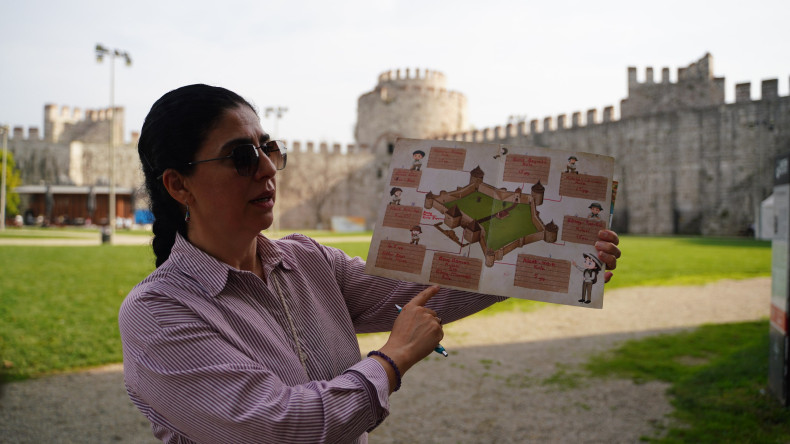 ”Burası Önceden Neymiş?" Etkinliği ile Miniklerimiz, Yedikule Hisarı'nın Geçmişine Yolculuk Ediyor
