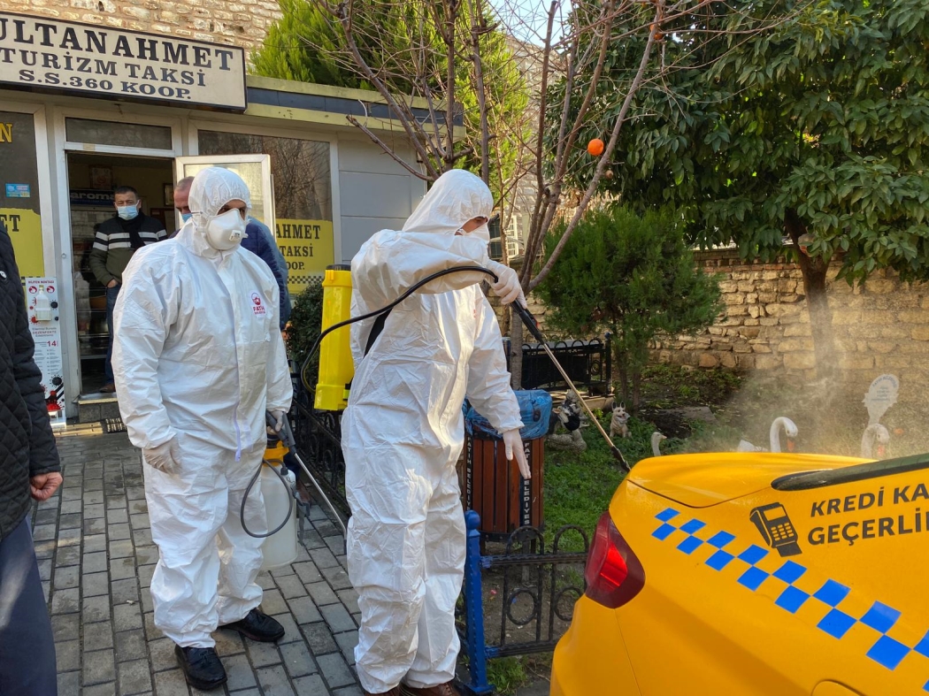 taksi dezenfekte haberi