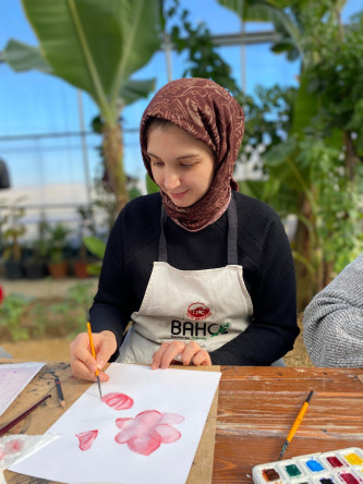 Ayvansaray Bahçe'de Bitki Ressamlığı Atölyesi: Vatandaşlarımız Doğayı Sanatla Buluşturuyor