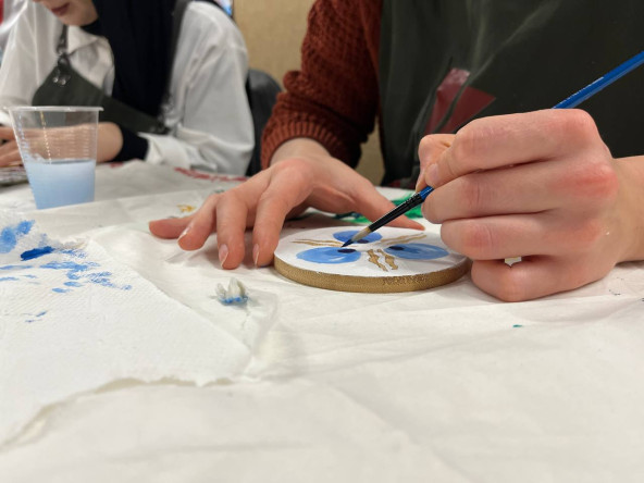 Gençlerimiz Vatan Kütüphanesi'nde Çintemaniyi Keşfetti, Desenlerle Buluştu