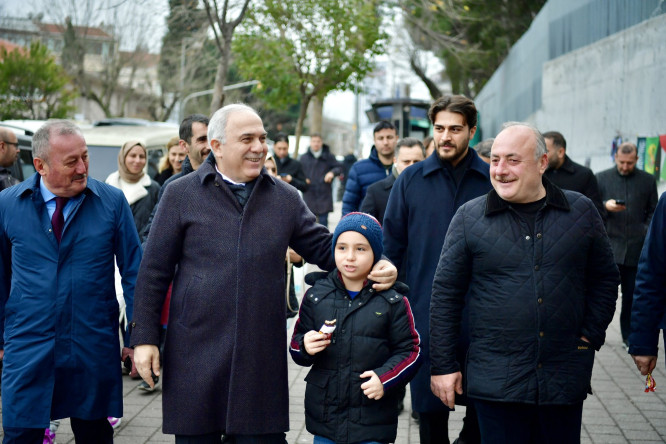Başkan Turan, Çarşamba Kahvehane'de Hemşehrileriyle Buluştu