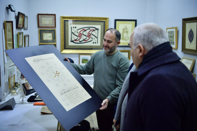 Başkan Turan, Marifet Sokağı'ndaki Geleneksel Sanat Atölyelerini Ziyaret Ederek Kıymetli Sanatçılarımızla Bir Araya Geldi