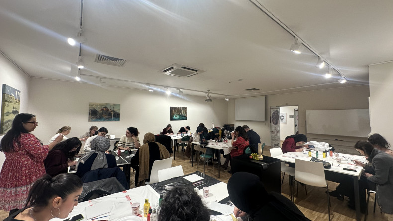 Kadırga Sanat Galerileri'nde “Tuvalde Natürmort” Atölyesi Sanatseverleri Ağırladı