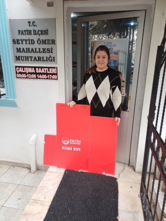 Minik Dostlarımız İçin Kedi Evi Dağıtımları İlçe Genelinde Planlama Dahilinde Devam Ediyor