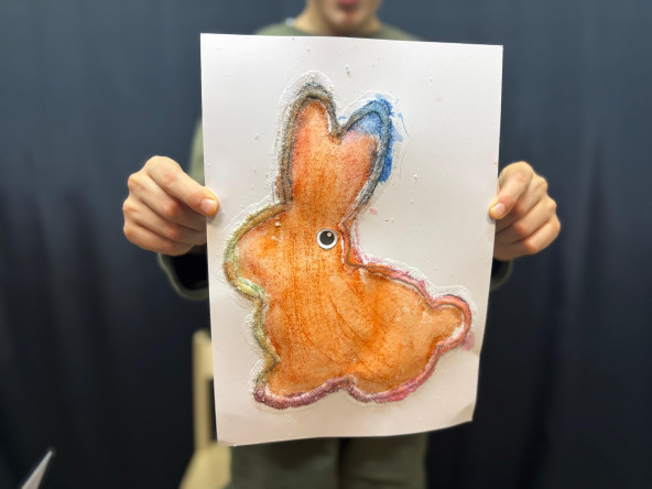 Kariye Çocuk Kütüphanesi'nde Tuz Boyama Buluşması Çocuklarımızın Uygulamalı Çalışmalarıyla Renkli Görüntülere Sahne Oldu