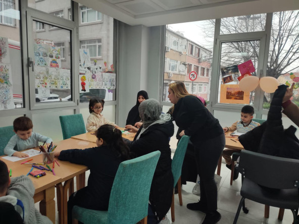 Sosyal Hizmetler Birimimizden Dervişali'de “Renklerle Kendimi Anlatıyorum” Etkinliği ve Duygusal Farkındalık Çalışması