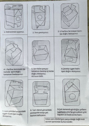 Plastik Kedi Evi Yapım Şeması 