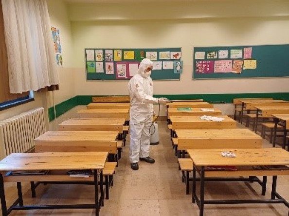 Dezenfeksiyon Yapılan Alanlar