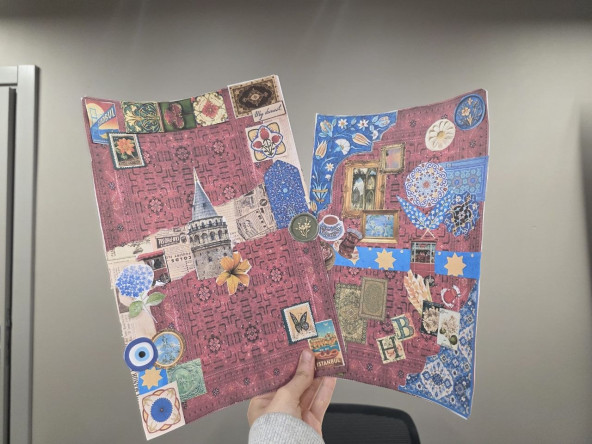 Vatan Kütüphanesi'nde Kolaj Atölyesi ve Uygulamalı Tasarım Çalışmaları