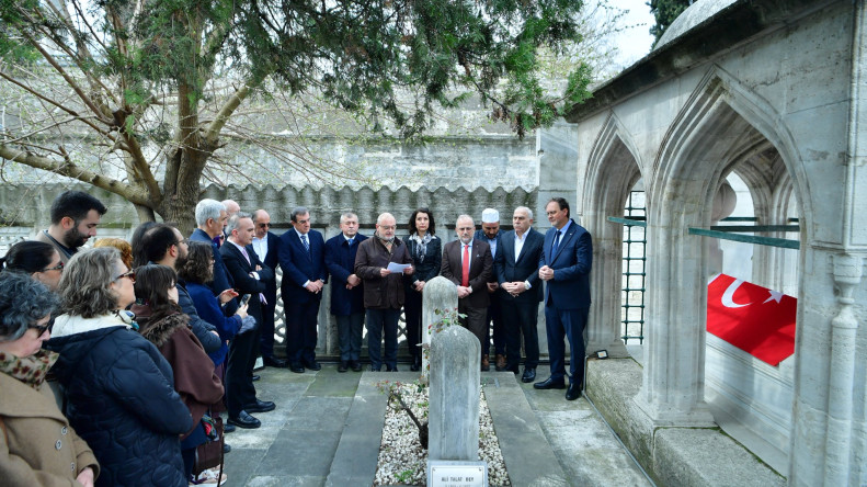Başkan Turan ve MSGSÜ Rektörü Prof. Dr. Açıkgözoğlu, Mimar Sinan'ı Türbesi Başında Dualarla Yâd Etti