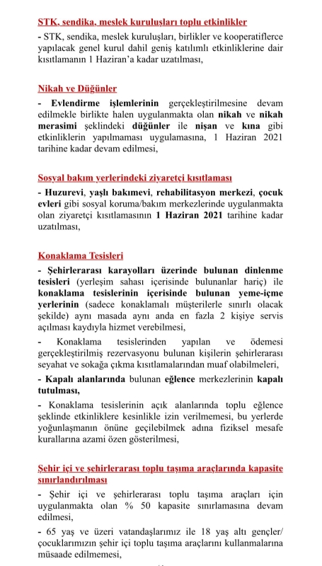 17 mayıs normalleşme